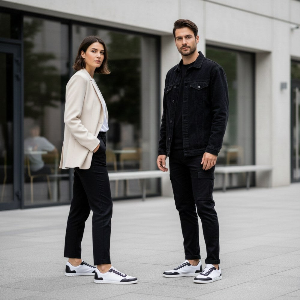 Dupleq Noir blanc végétalien