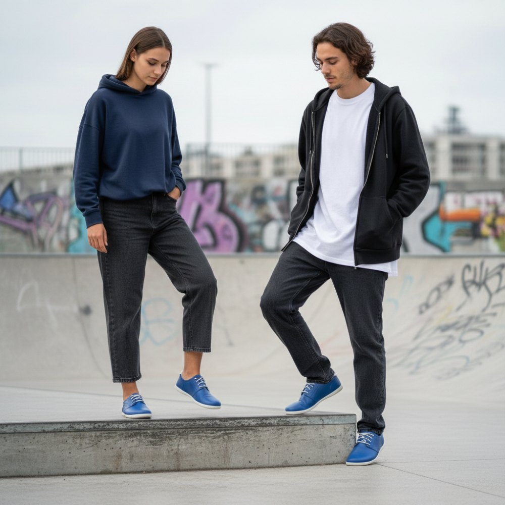 PIQUANT Nappa cobalto - blanc