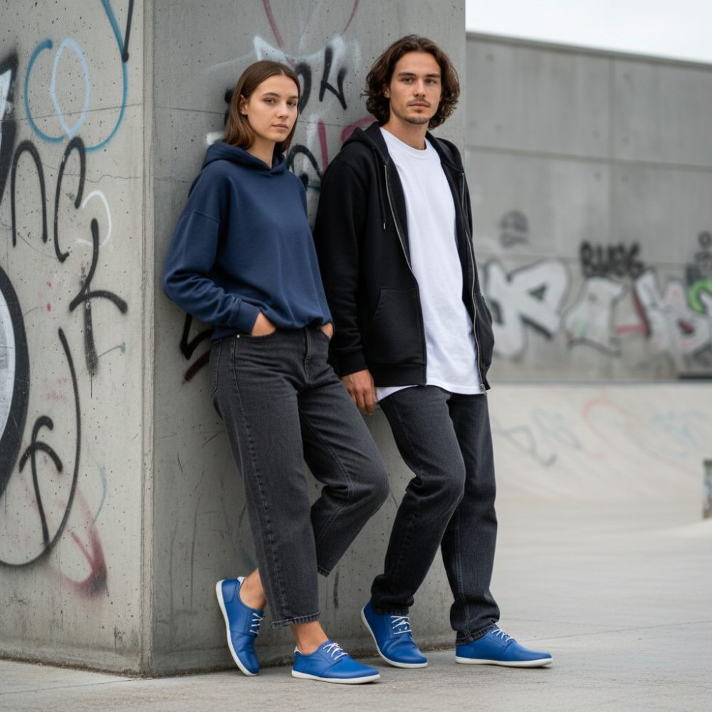 PIQUANT Nappa cobalto - blanc