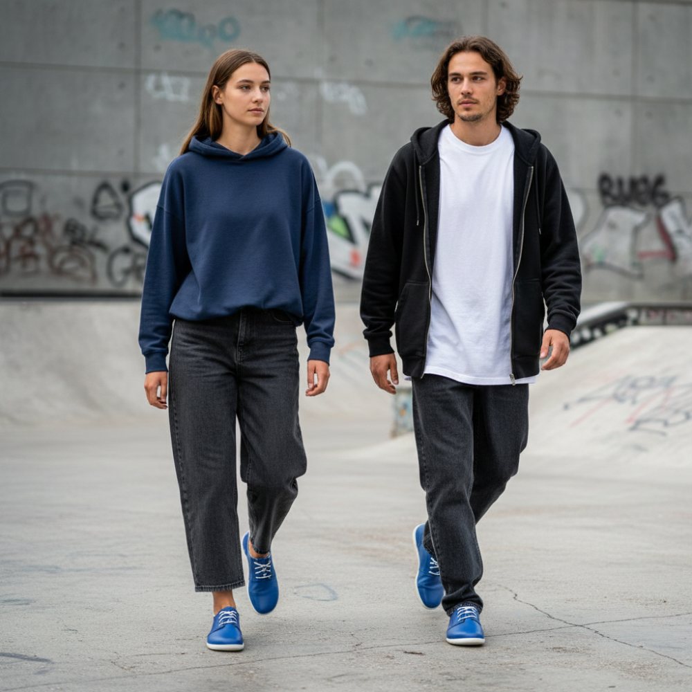 PIQUANT Nappa cobalto - blanc