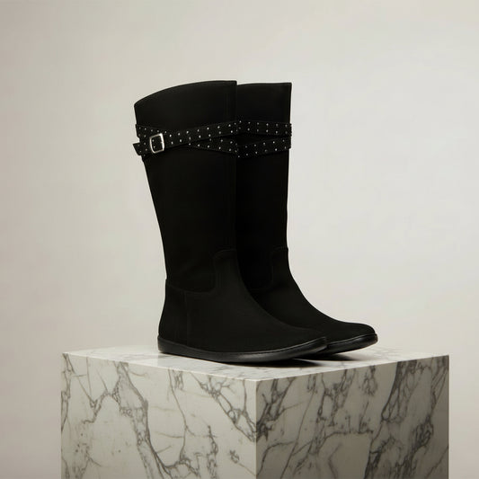 schwarze Barfußstiefel für Damen